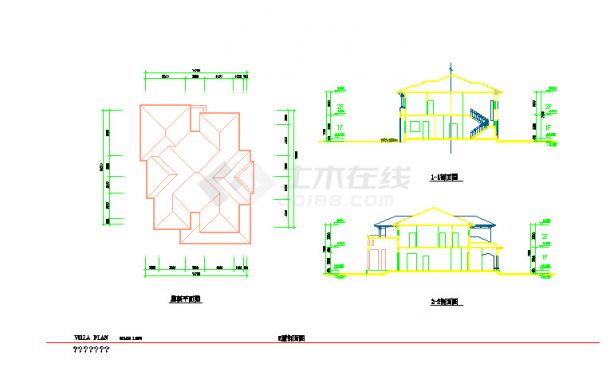 2套私人别墅设计方案图带别墅效果图（标注齐全）-图一