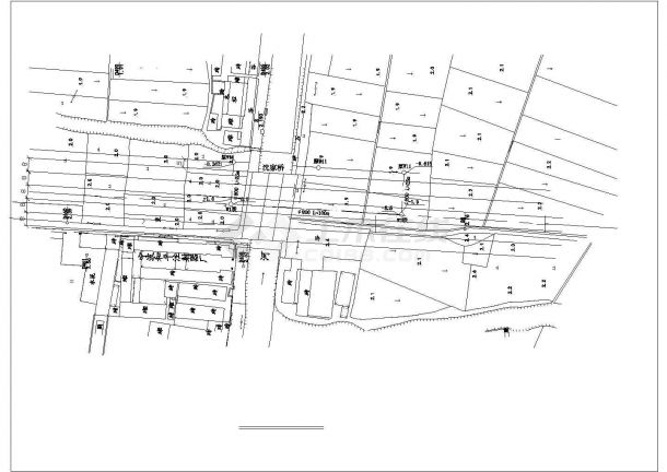 宁波城镇道路污水顶管工程结构给排水施工设计cad布置方案图纸-图一