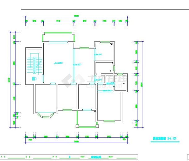 现代风格四居室装修CAD设计施工图纸（比较详细的）-图二