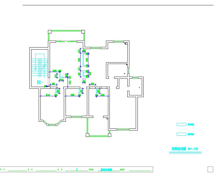 现代风格四居室装修CAD设计施工图纸（比较详细的）