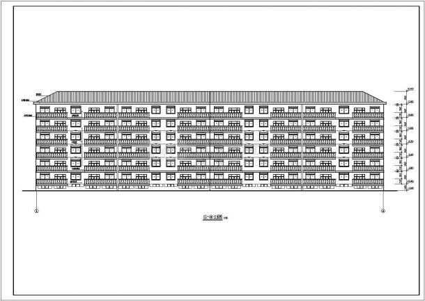 六层集体住宅楼建筑图纸（共9张）-图二