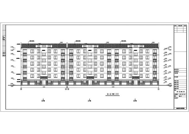 某小区住宅建筑方案设计图（共13张）-图二