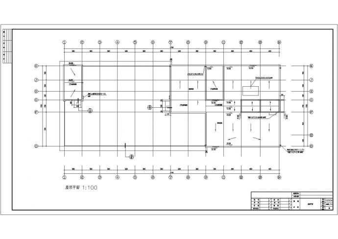 某地区办公楼建筑施工设计CAD图_图1