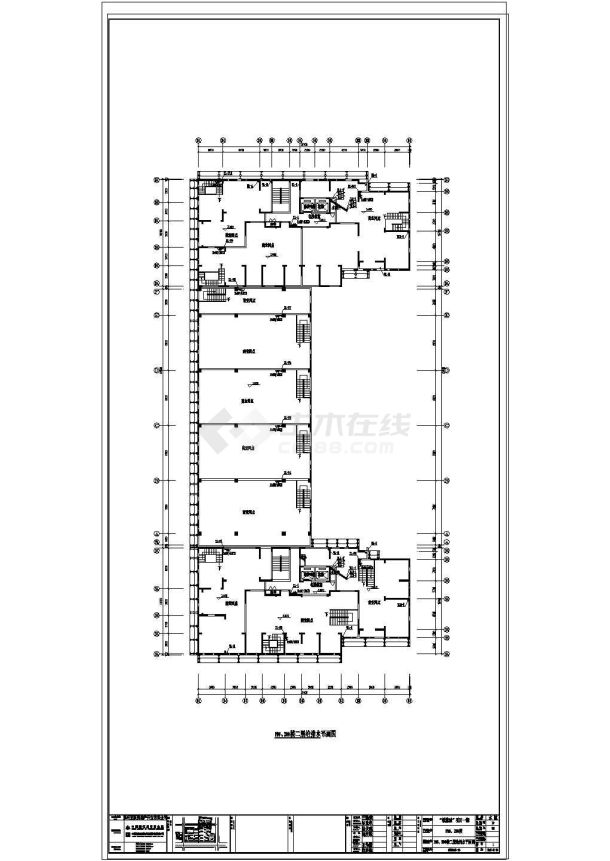 高层酒店式公寓住宅楼给排水施工图CAD图纸-图二