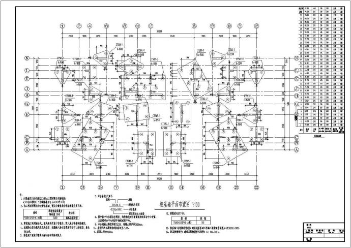 某33层剪力墙结构高层住宅楼结构cad设计施工图（含计算书）_图1