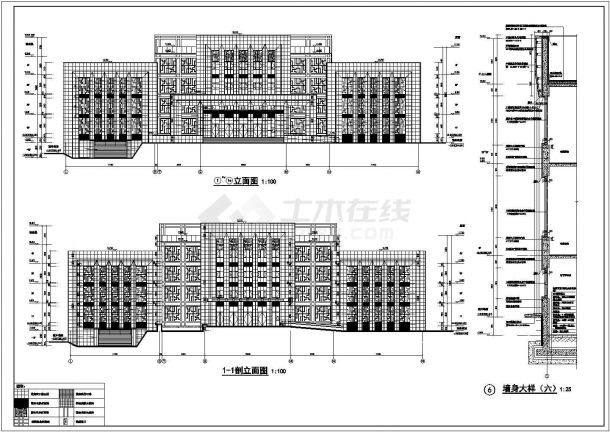 超实用的高层综合办公楼建筑设计图纸（标注齐全）-图二