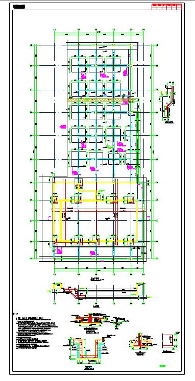 独立基础加防水板室内泳池结构图_图1