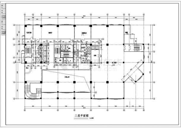 某地区酒店建筑设计施工图（全套）-图二