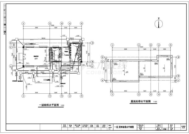 某繁华路段厕所建筑设计施工图（设计精准）-图一