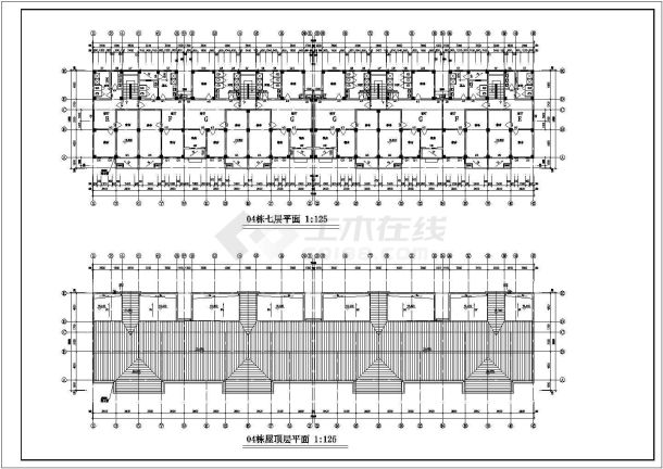 某地区学生公寓全套施工CAD设计图纸-图二