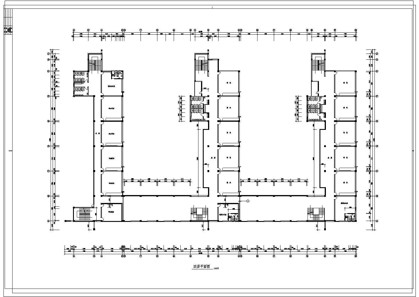 某地区小学教学楼建筑CAD设计图纸