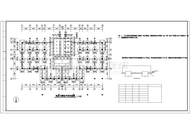 某22层框架剪力墙高层商品房全套结构cad设计施工图-图一