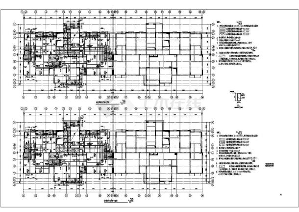 某25层框剪高层住宅楼全套结构cad设计施工图-图一
