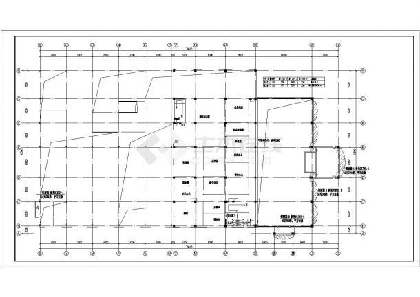 某地区凯迪拉克4S店建筑CAD设计图纸-图二