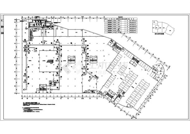 45000平米六层商业综合楼空调设计图纸（标注齐全）-图二