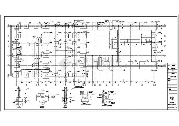 某地区汽车贸易城钢结构施工CAD设计图纸-图二
