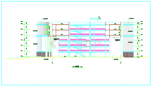 最新某职业技术学院教学建筑设计施工图纸-图二