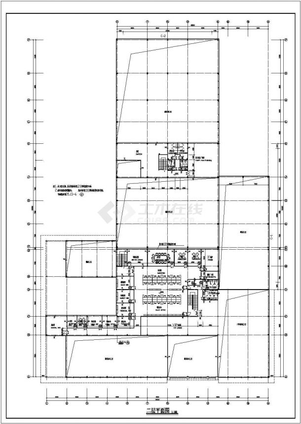 某地区宝马4S店建筑CAD设计图纸-图二