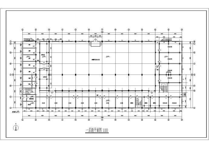 某地区汽车销售公司建筑CAD设计图纸_图1