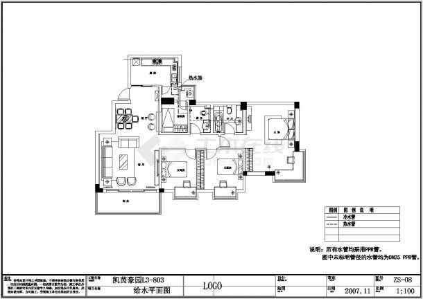 最新且实惠的住宅楼建筑装修CAD图纸（含效果图）-图一