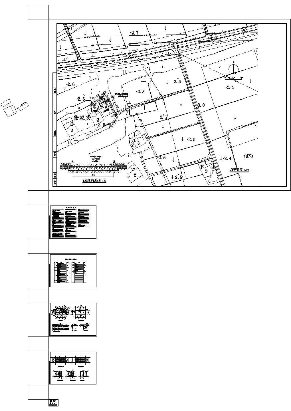 梅园乡村综合体附属工程--建筑设计CAD图纸
