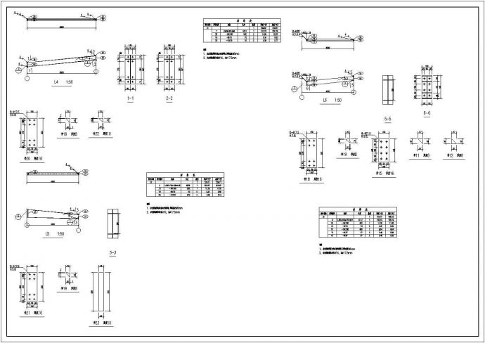 某钢结构仓库全套结构设计cad施工图纸_图1