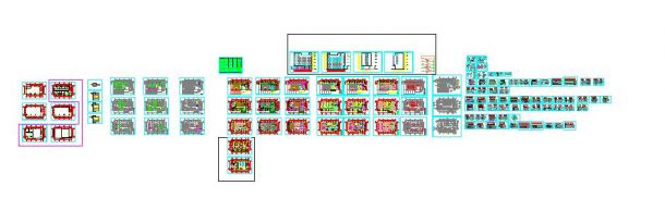 最新的三层办公楼全套装修CAD设计图纸（近百余张）-图一