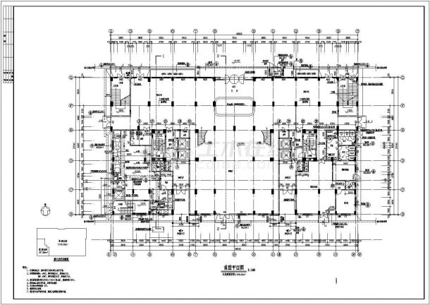 某高层中式住宅平立面建筑设计图纸-图二