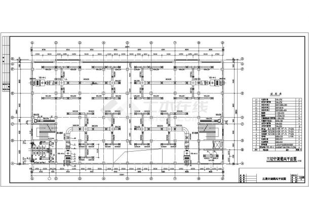 五层商场中央空调暖通设计cad施工图纸-图二