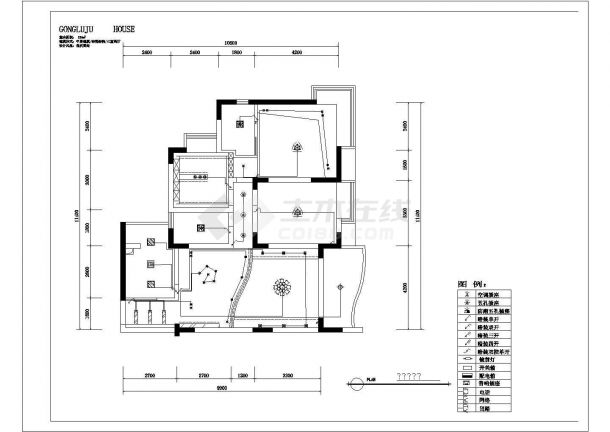 多层集资房楼建筑家居室内装修设计CAD施工图-图一