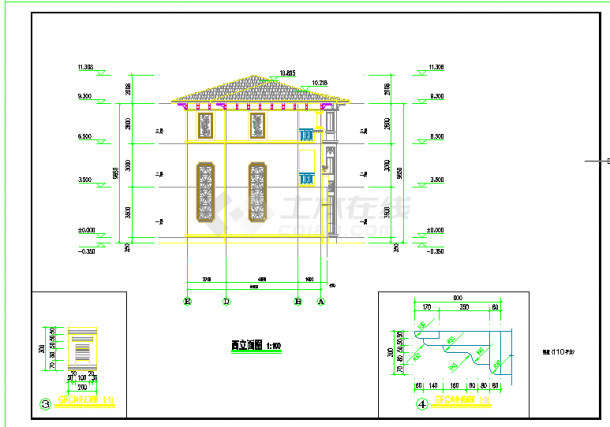 某三层自建房全套建筑结构设计施工图-图一