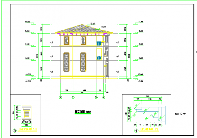 某三层自建房全套建筑结构设计施工图_图1