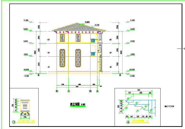某三层自建房全套建筑结构设计施工图