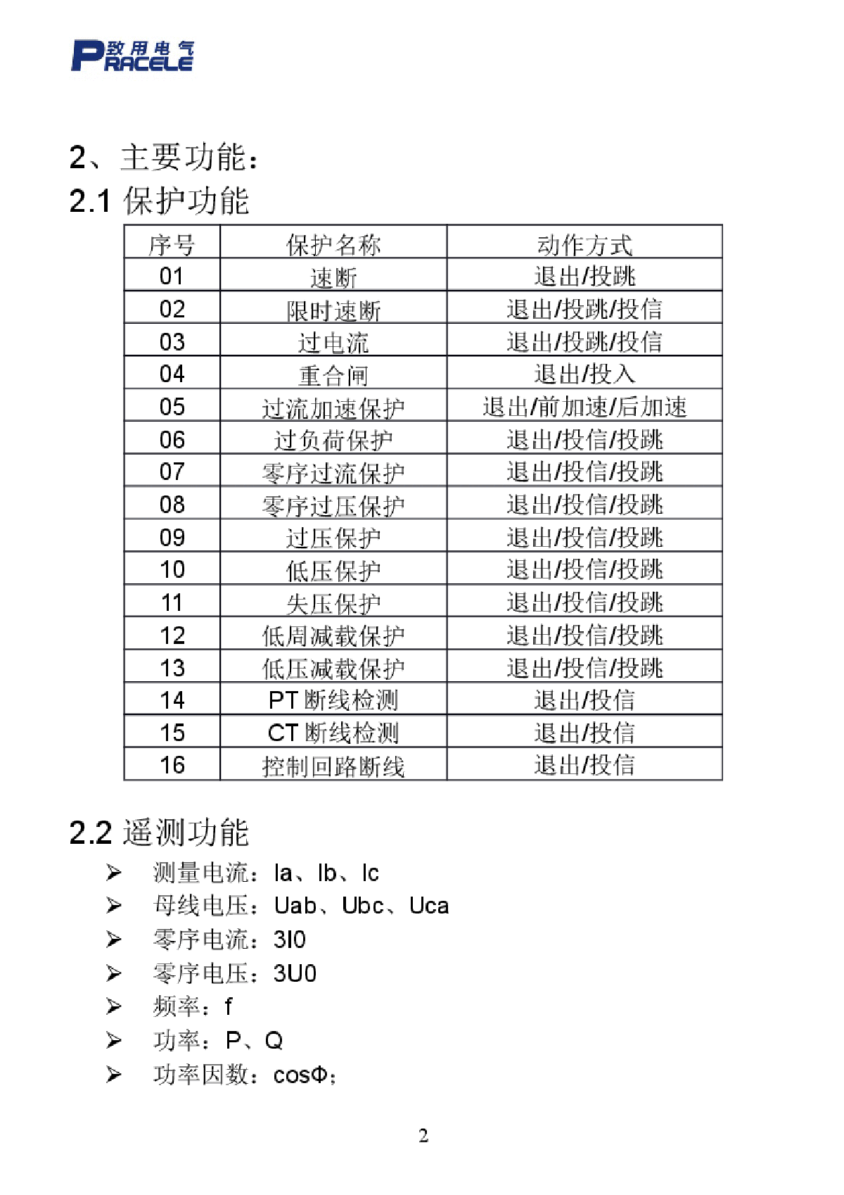 PRP600系列微机综合保护装置说明书-图二