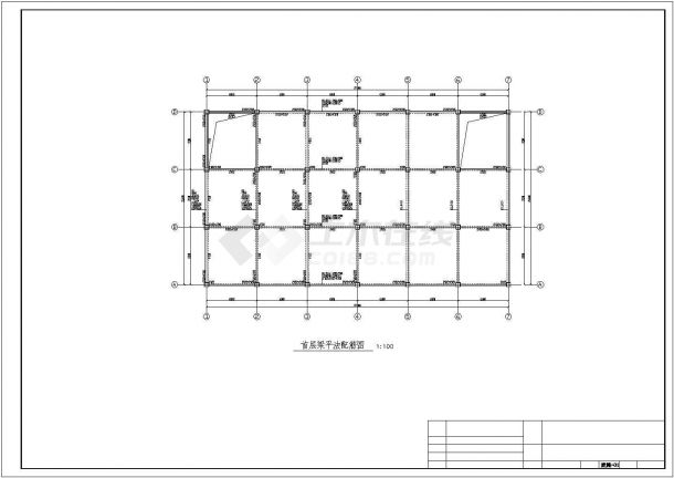2500平3层门式钢架结构厂房全套建筑结构设计cad施工图（含计算书）-图二