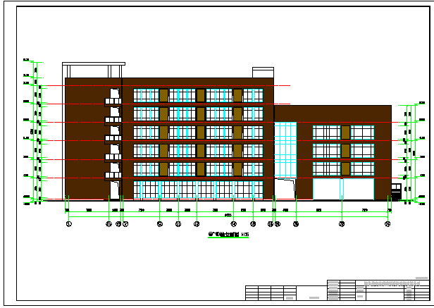 学校教学楼、培训中心建筑设计施工图_图1
