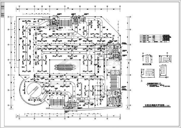 某商场全套空调设计cad平面施工图-图二