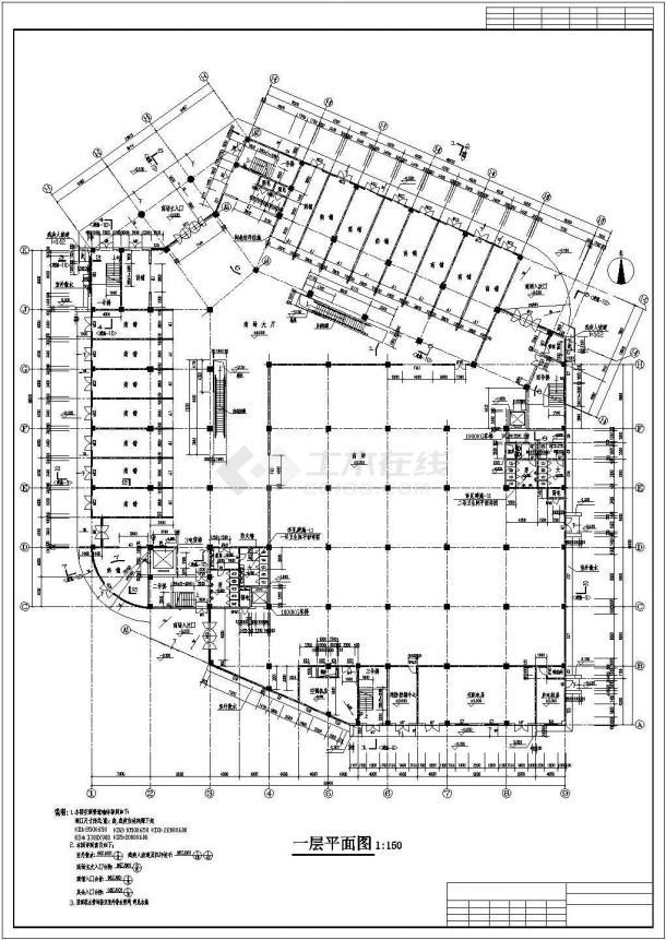 某多层商场电气设计方案CAD图纸-图二
