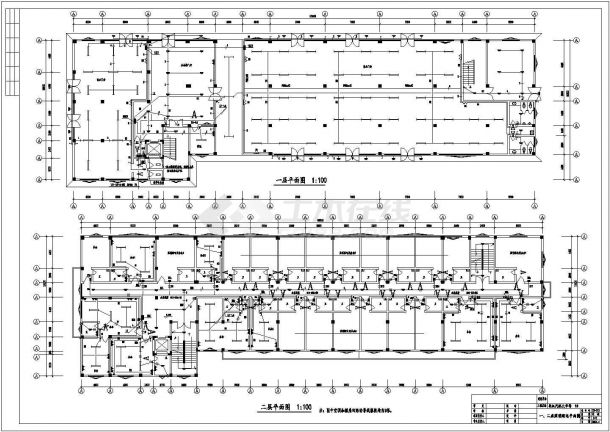 某汽配市场建筑电气施工CAD图纸-图二