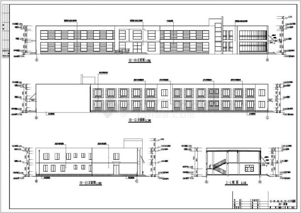 某地区二层医院规划建筑设计施工图-图一