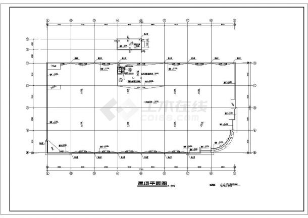 某地区某购物广场建筑施工CAD图-图二