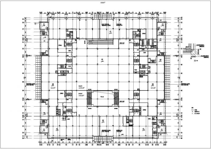 某地区大型购物超市建筑设计CAD图_图1