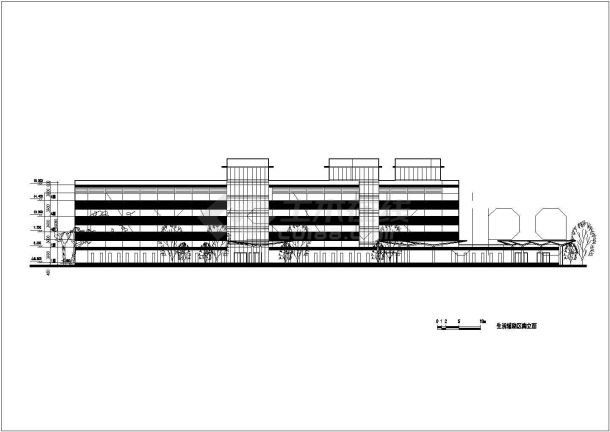 山东省某乡镇六层办公楼CAD设计图-图二