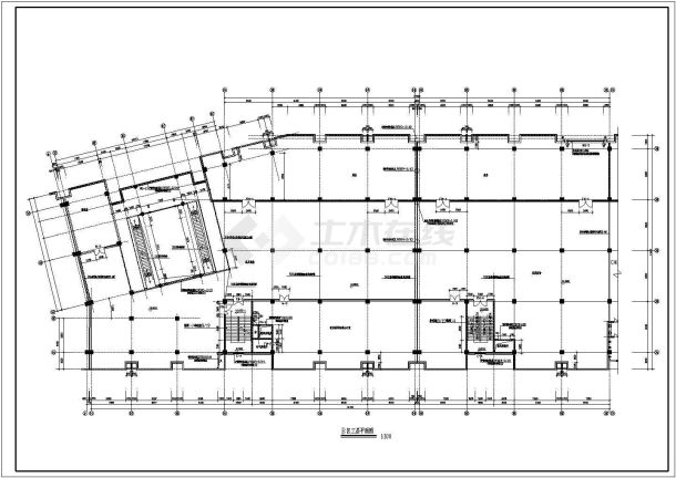 某地区大型商业中心建筑施工CAD图-图二