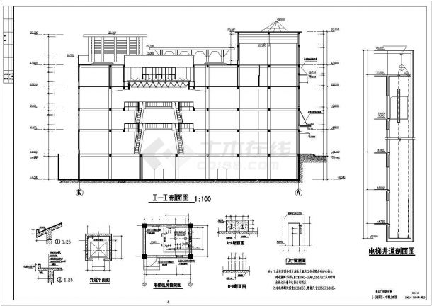 某地区大型商业中心全套建筑CAD图-图一