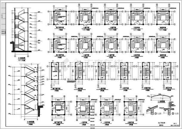 某地区大型商业中心全套建筑CAD图-图二