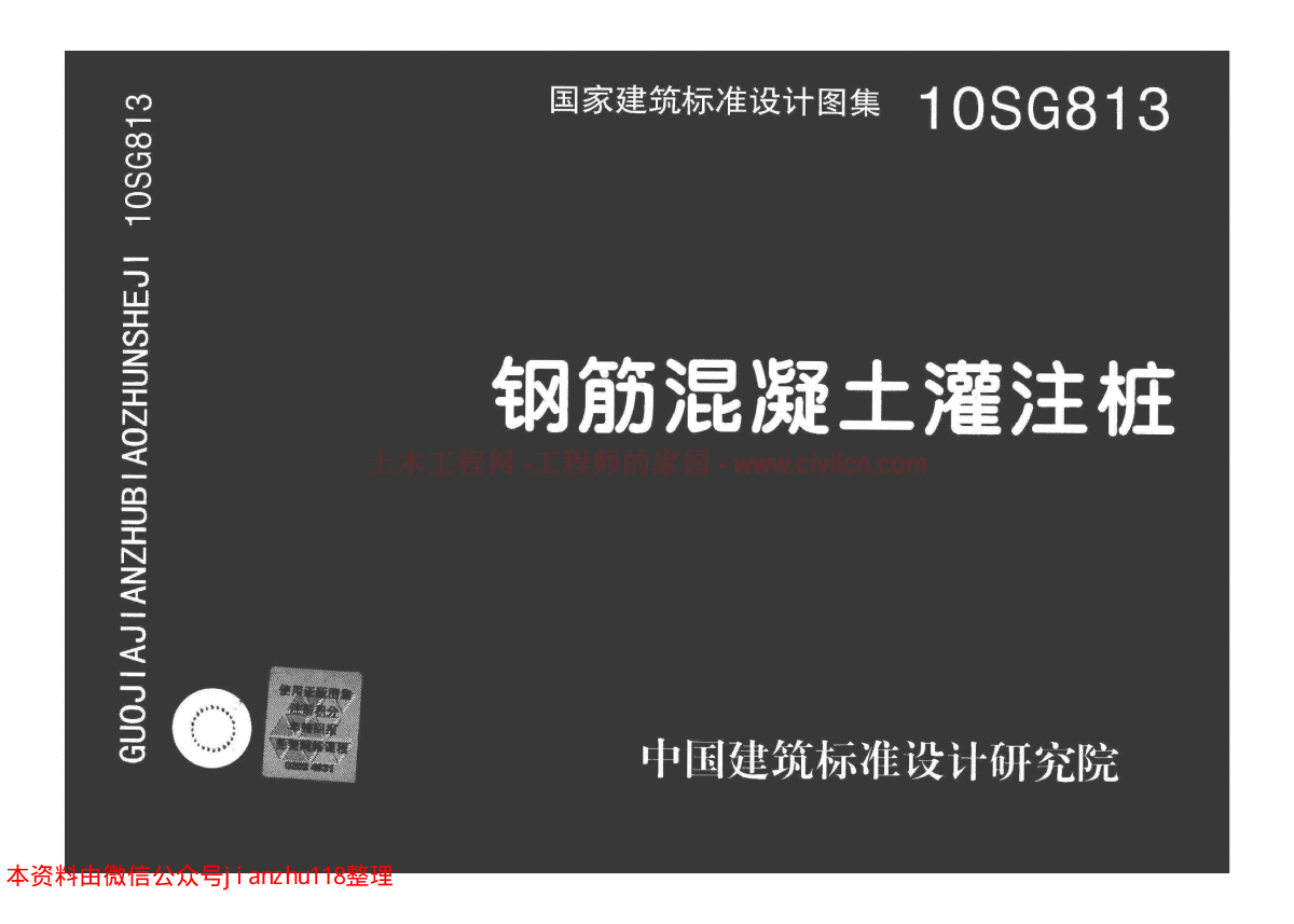 10SG813高清图集  钢筋混凝土灌注桩-图一