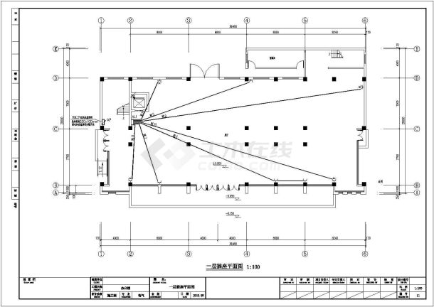 某地区四层办公楼建筑设计规划施工图-图二