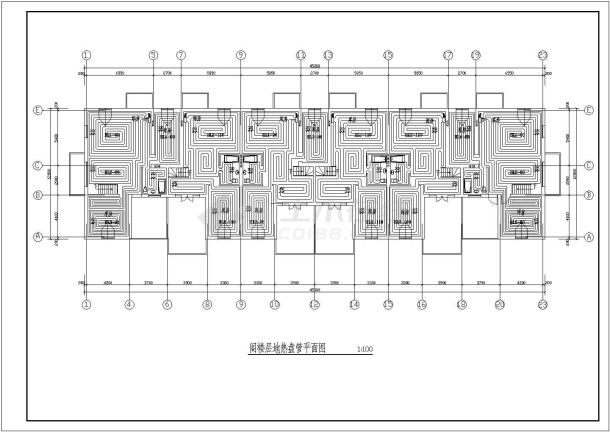 某建筑地面辐射采暖设计说明结构层剖面cad施工图-图一