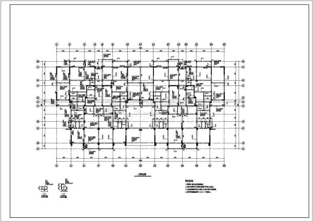 【高层】18层剪力墙结构住宅楼结构设计施工CAD图纸-图二